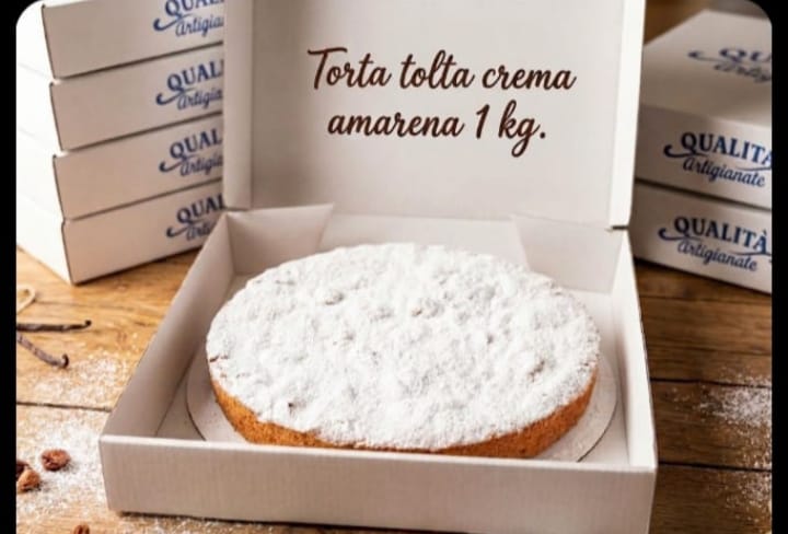 TORTA CREMA AMARENA. 1,200 KG,
